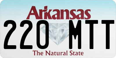 AR license plate 220MTT