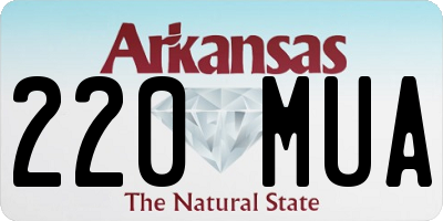 AR license plate 220MUA