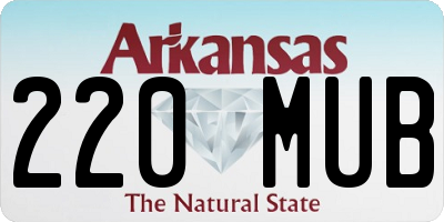 AR license plate 220MUB
