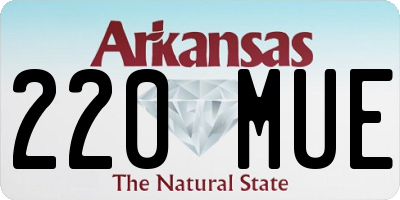 AR license plate 220MUE