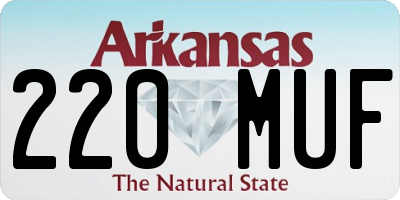 AR license plate 220MUF