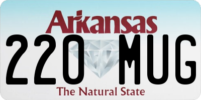 AR license plate 220MUG