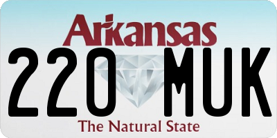 AR license plate 220MUK