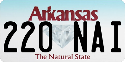 AR license plate 220NAI