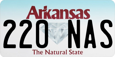 AR license plate 220NAS