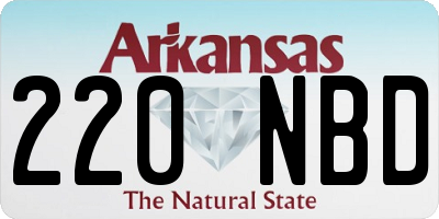 AR license plate 220NBD