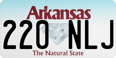 AR license plate 220NLJ