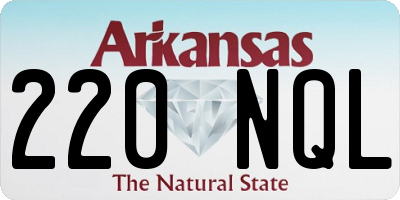AR license plate 220NQL