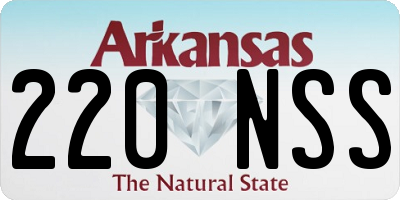 AR license plate 220NSS