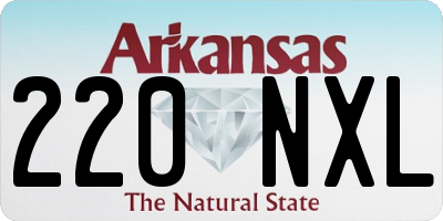 AR license plate 220NXL