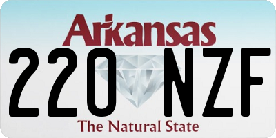 AR license plate 220NZF