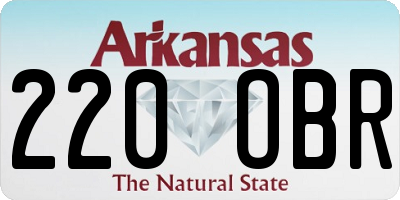 AR license plate 220OBR