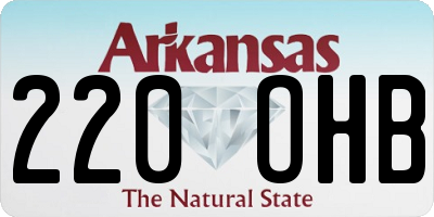 AR license plate 220OHB