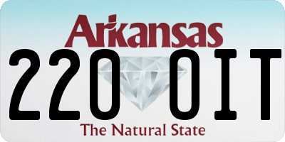 AR license plate 220OIT