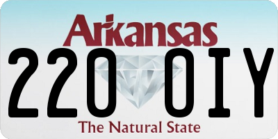 AR license plate 220OIY