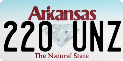 AR license plate 220UNZ