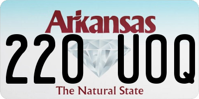 AR license plate 220UOQ