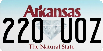 AR license plate 220UOZ