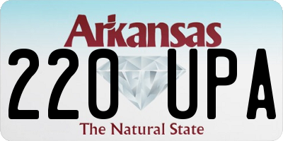 AR license plate 220UPA