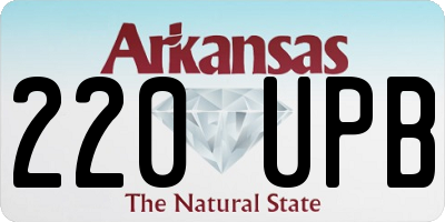 AR license plate 220UPB