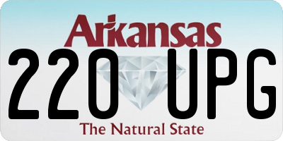 AR license plate 220UPG
