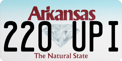 AR license plate 220UPI