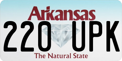 AR license plate 220UPK