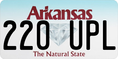 AR license plate 220UPL