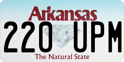 AR license plate 220UPM