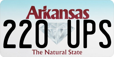 AR license plate 220UPS