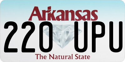 AR license plate 220UPU