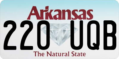 AR license plate 220UQB