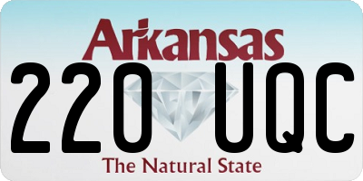 AR license plate 220UQC