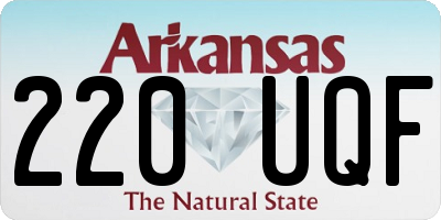 AR license plate 220UQF