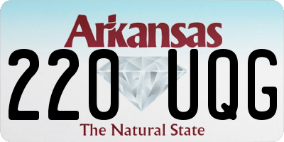 AR license plate 220UQG