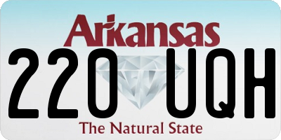AR license plate 220UQH