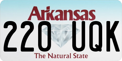 AR license plate 220UQK
