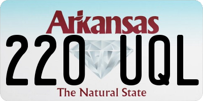 AR license plate 220UQL