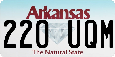 AR license plate 220UQM