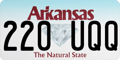 AR license plate 220UQQ