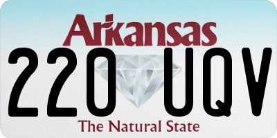 AR license plate 220UQV