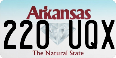 AR license plate 220UQX