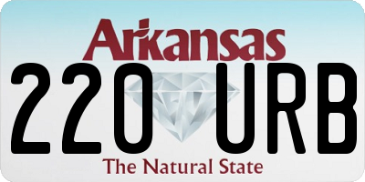 AR license plate 220URB