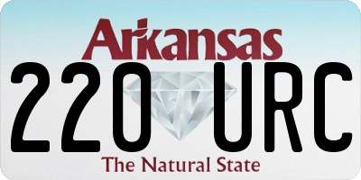 AR license plate 220URC
