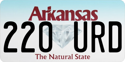 AR license plate 220URD