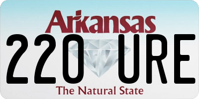 AR license plate 220URE