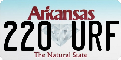 AR license plate 220URF
