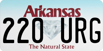 AR license plate 220URG
