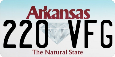 AR license plate 220VFG