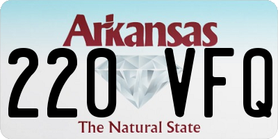 AR license plate 220VFQ